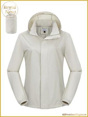 Packable Waterproof Rain Jacket with Hood